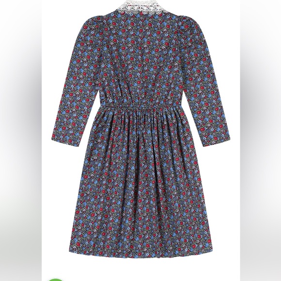 Laura Ashley X Joanie Nia Daniela Floral Print Lace Collar Button-Down Dress - Picture 9 of 9